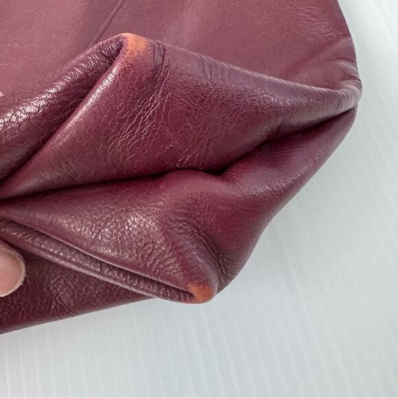 Rebecca Minkoff Moto leather hobo merlot colored - Picture 4 of 11